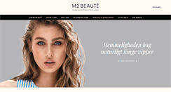 Desktop Screenshot of m2beaute.dk